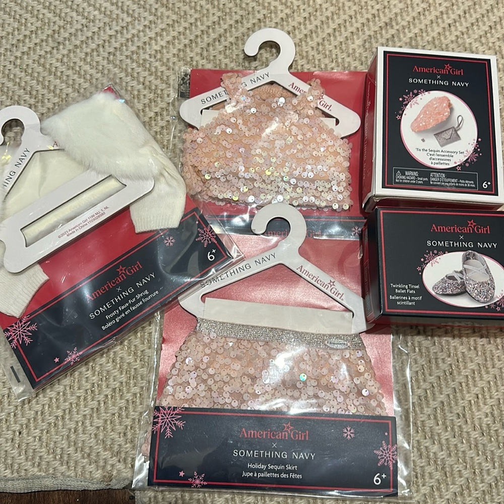 American girl doll bundle brand new unopened dress up set